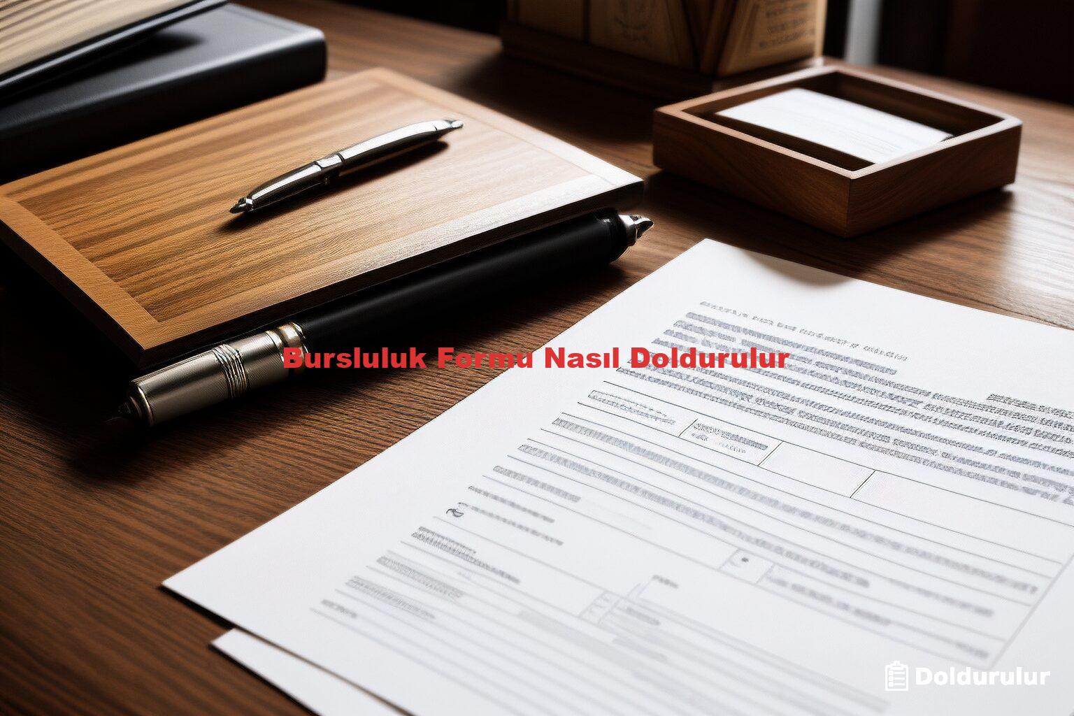 Bursluluk Formu Nasıl Doldurulur