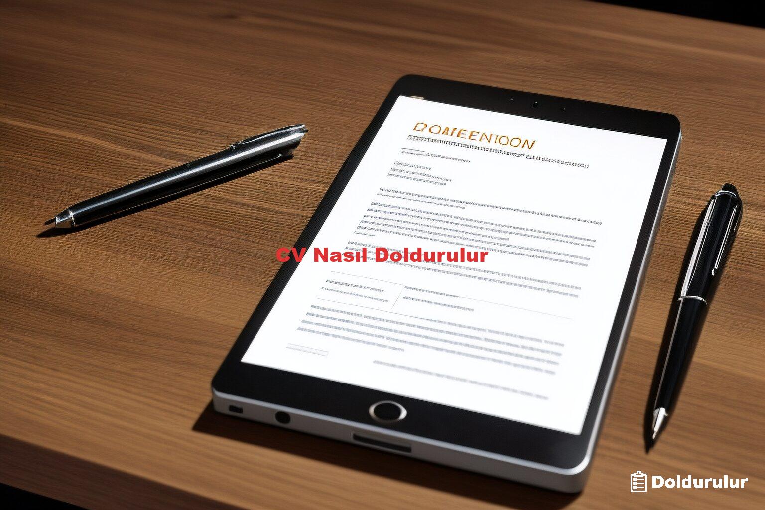 CV Nasıl Doldurulur