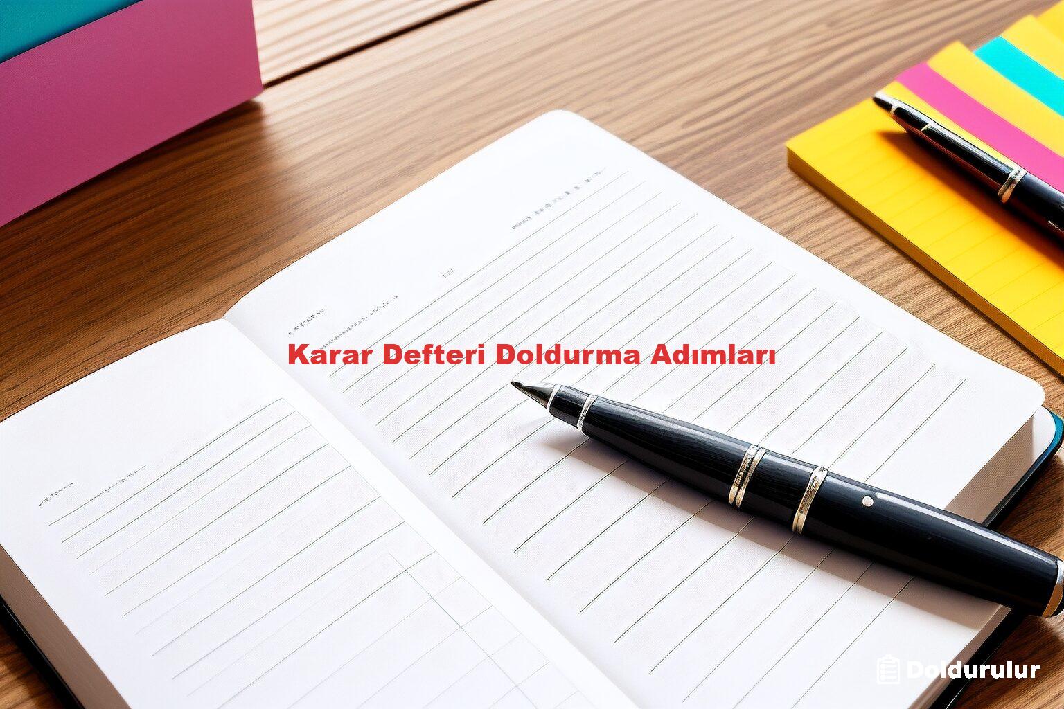 Karar Defteri Doldurma Adımları