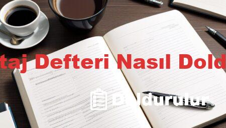 Lise Staj Defteri Nasıl Doldurulur