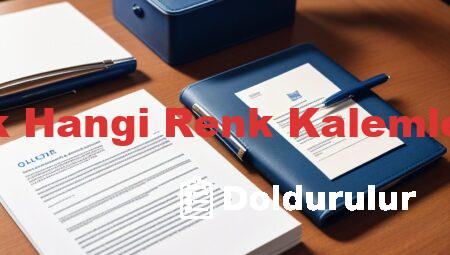 Resmi Evrak Hangi Renk Kalemle Doldurulur
