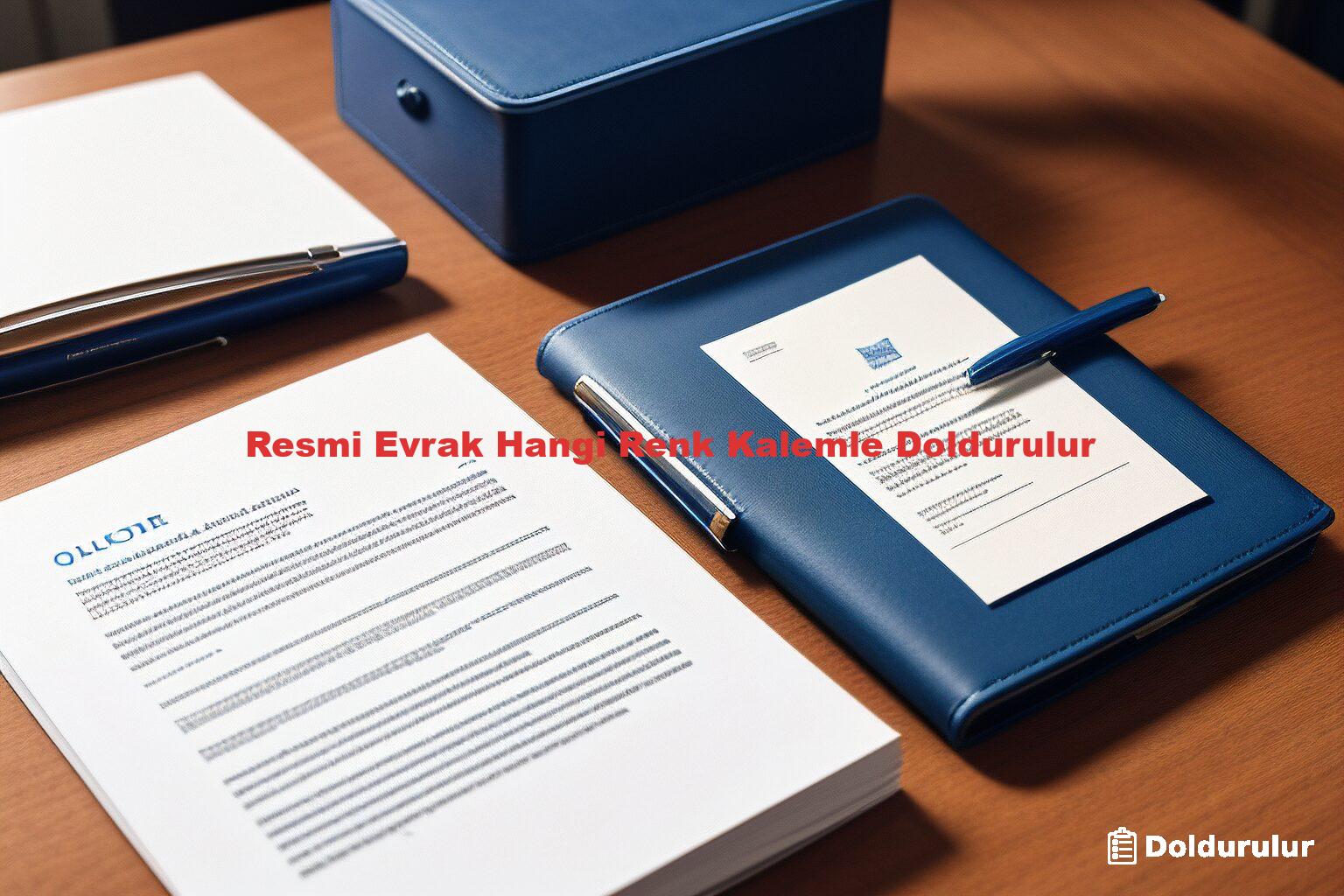 Resmi Evrak Hangi Renk Kalemle Doldurulur