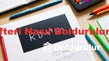 Sınıf Defteri Nasıl Doldurulur? Örnek