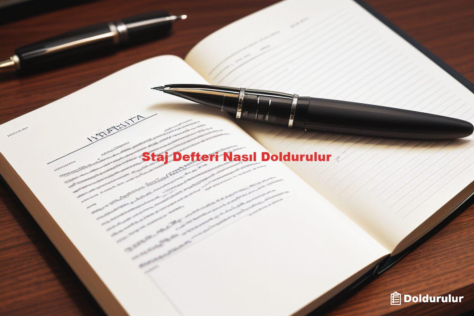 Staj Defteri Nasıl Doldurulur