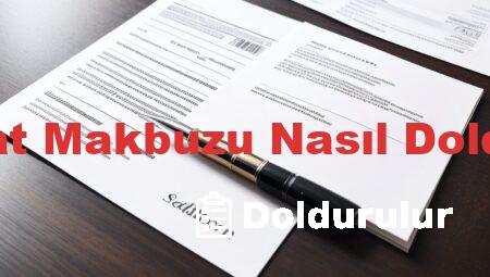 Tahsilat Makbuzu Nasıl Doldurulur