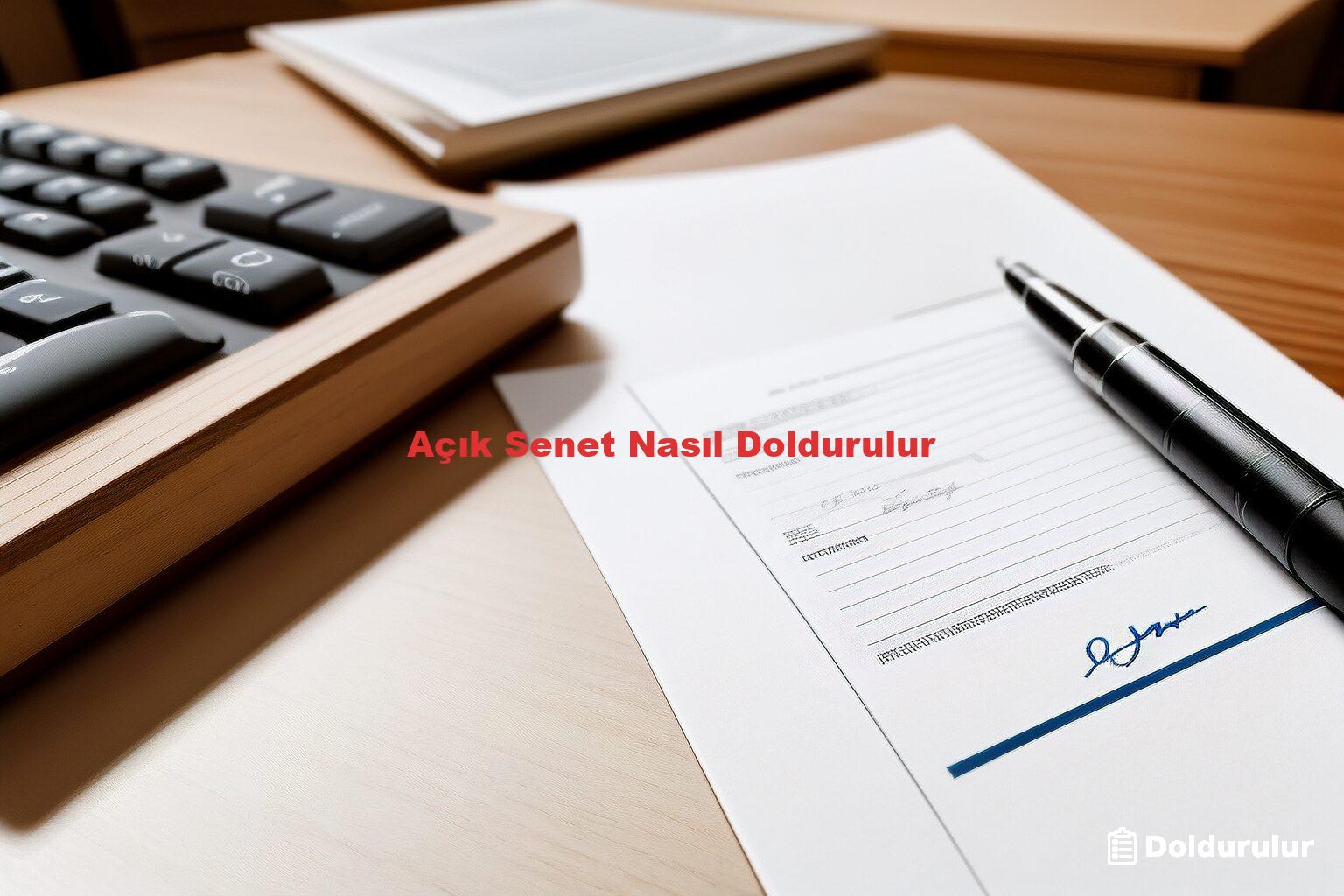 Açık Senet Nasıl Doldurulur