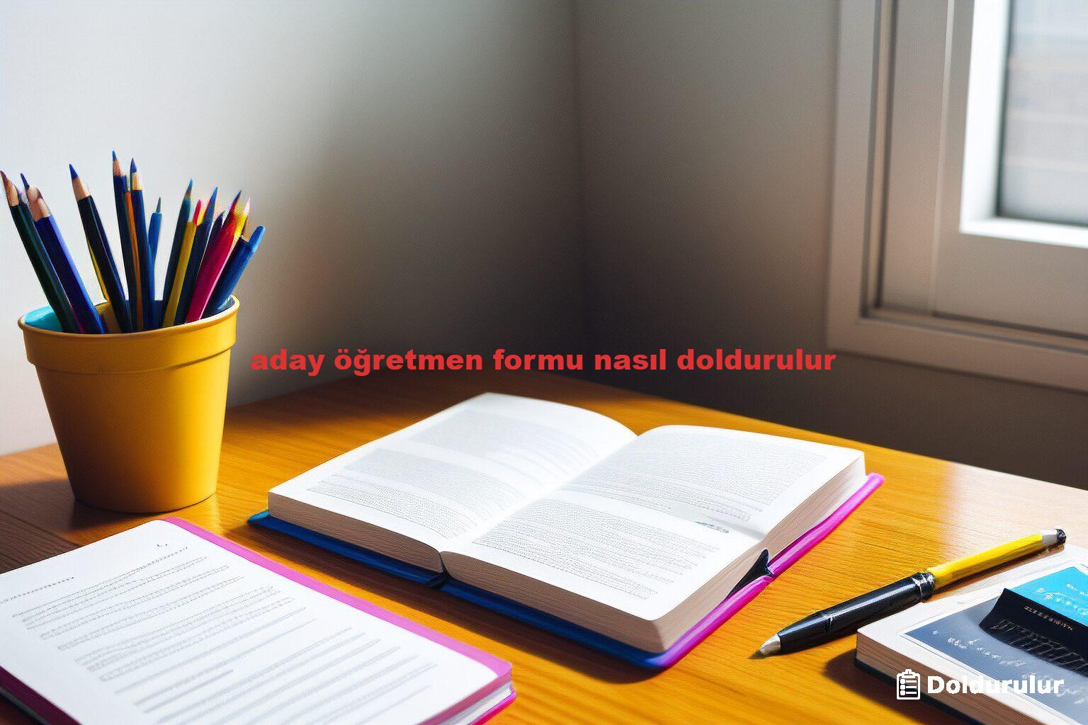aday öğretmen formu nasıl doldurulur