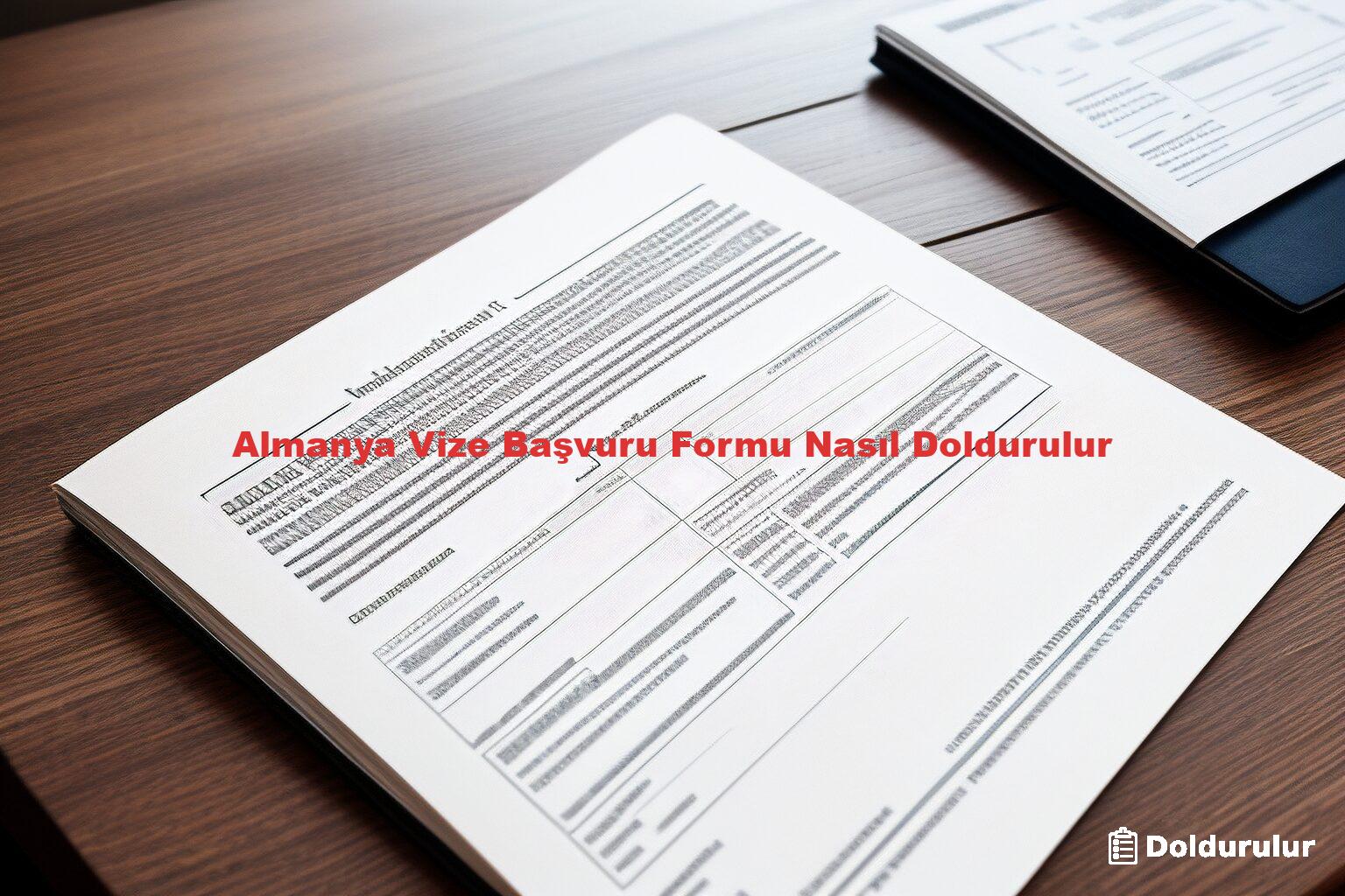 Almanya Vize Başvuru Formu Nasıl Doldurulur