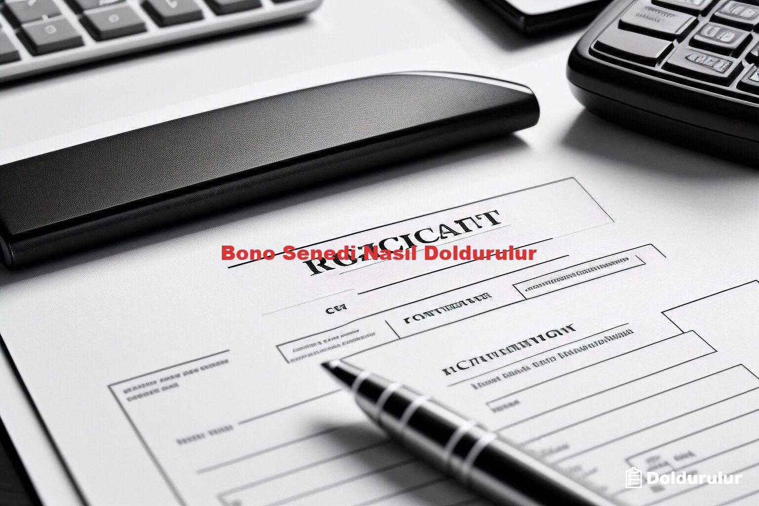Bono Senedi Nasıl Doldurulur