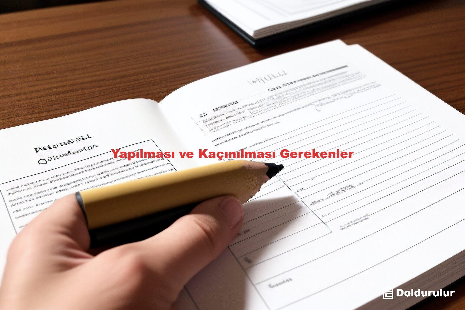 Yapılması ve Kaçınılması Gerekenler