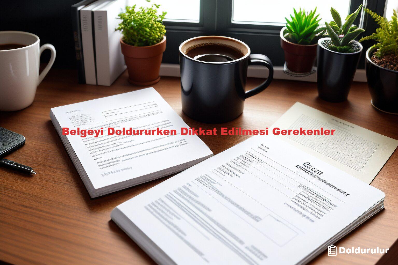 Belgeyi Doldururken Dikkat Edilmesi Gerekenler