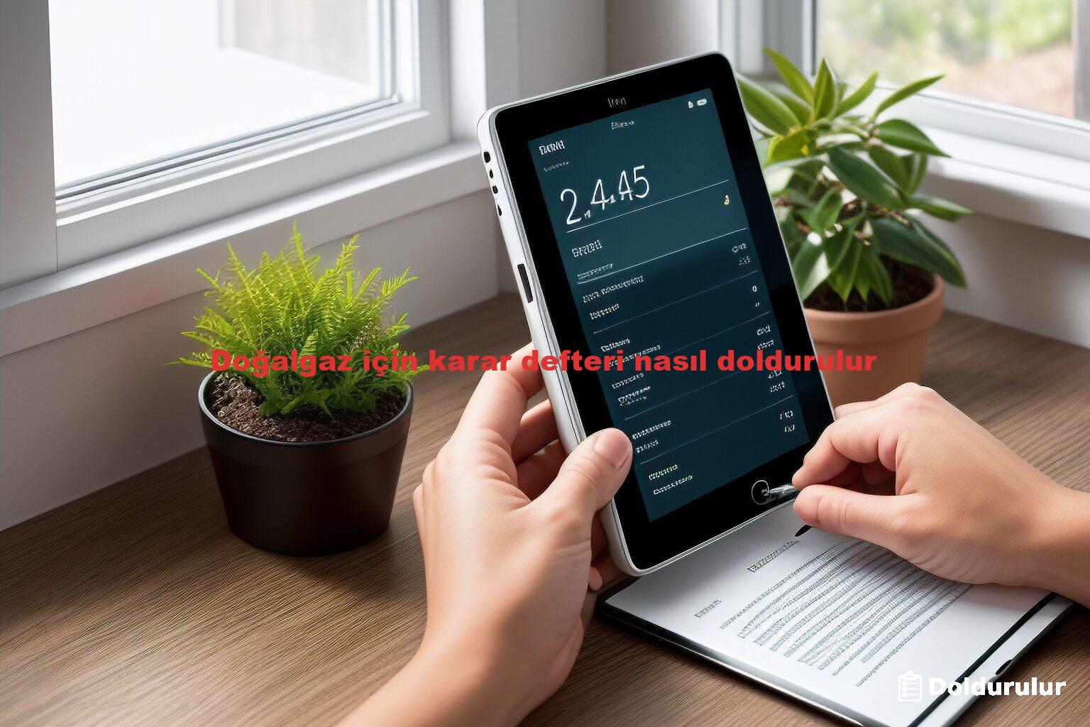 Doğalgaz için karar defteri nasıl doldurulur