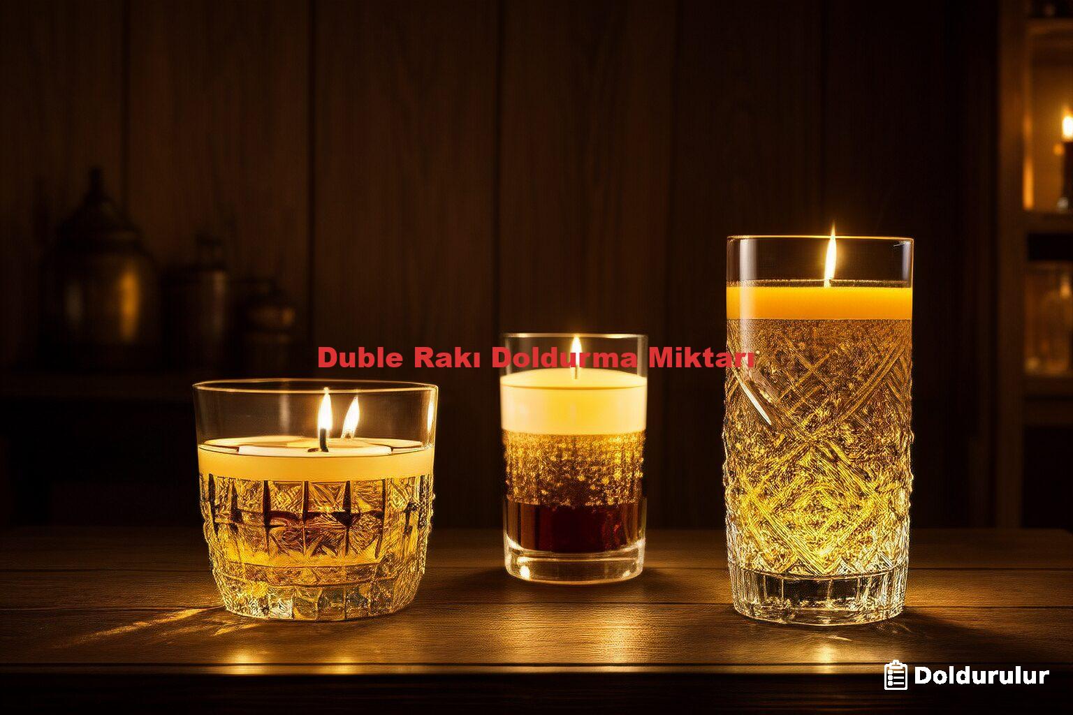 Duble Rakı Doldurma Miktarı