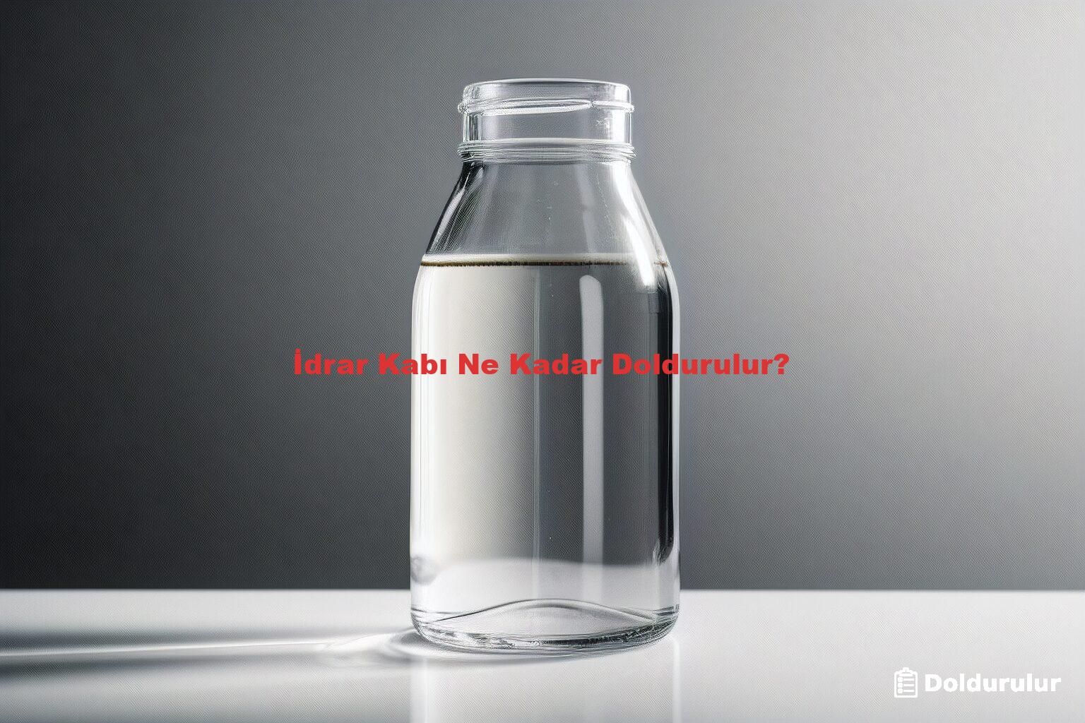 İdrar Kabı Ne Kadar Doldurulur?