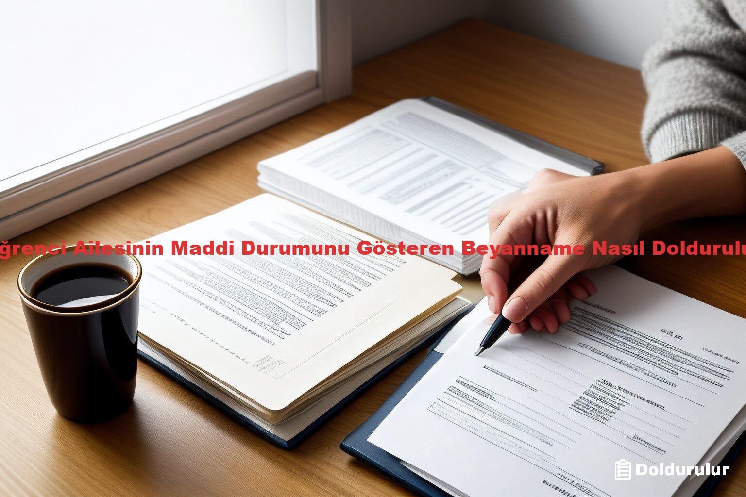 Öğrenci Ailesinin Maddi Durumunu Gösteren Beyanname Nasıl Doldurulur