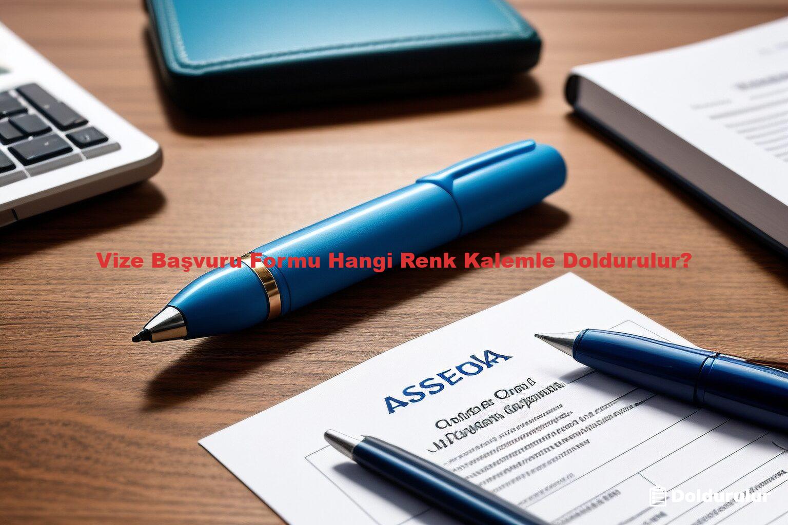 Vize Başvuru Formu Hangi Renk Kalemle Doldurulur?