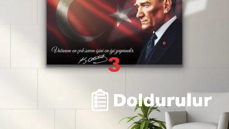 Atatürk Temalı Cam Tablo ile Farklı Bir Hediye Seçeneği