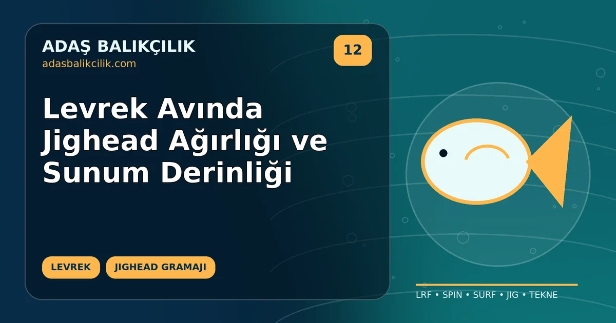 Levrek Avında Jighead Ağırlığı ve Sunum Derinliği