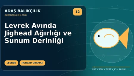 Levrek Avında Jighead Ağırlığı ve Sunum Derinliği
