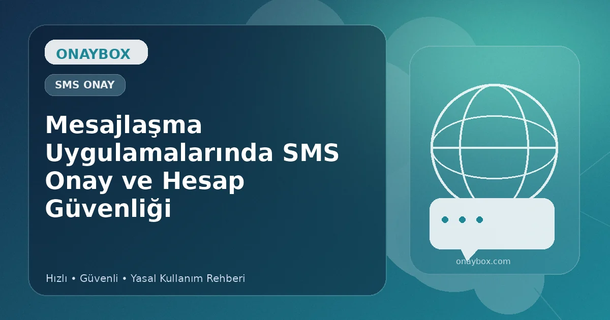 Mesajlaşma Uygulamalarında SMS Onay ve Hesap Güvenliği - Onaybox SMS onay rehberi