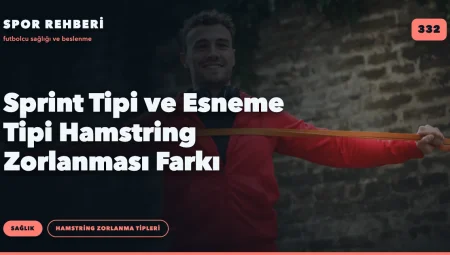 Sprint Tipi ve Esneme Tipi Hamstring Zorlanması Farkı