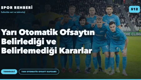 Yarı Otomatik Ofsaytın Belirlediği ve Belirlemediği Kararlar
